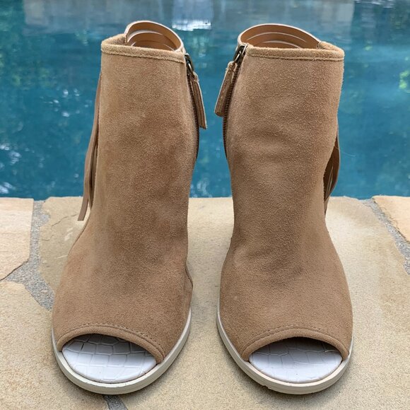 Aldo Lennoxville Suede Block Heel Booties Sz 7.5 - Picture 7 of 14